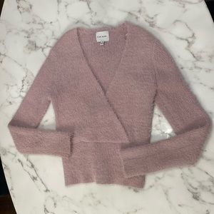 Pink Rose Fuzzy Sweater Junior’s Size Medium
